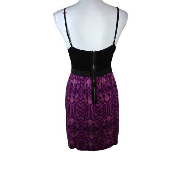ELLE BLACK & PURPLE DRESS SZ.L EUC - Picture 4 of 6